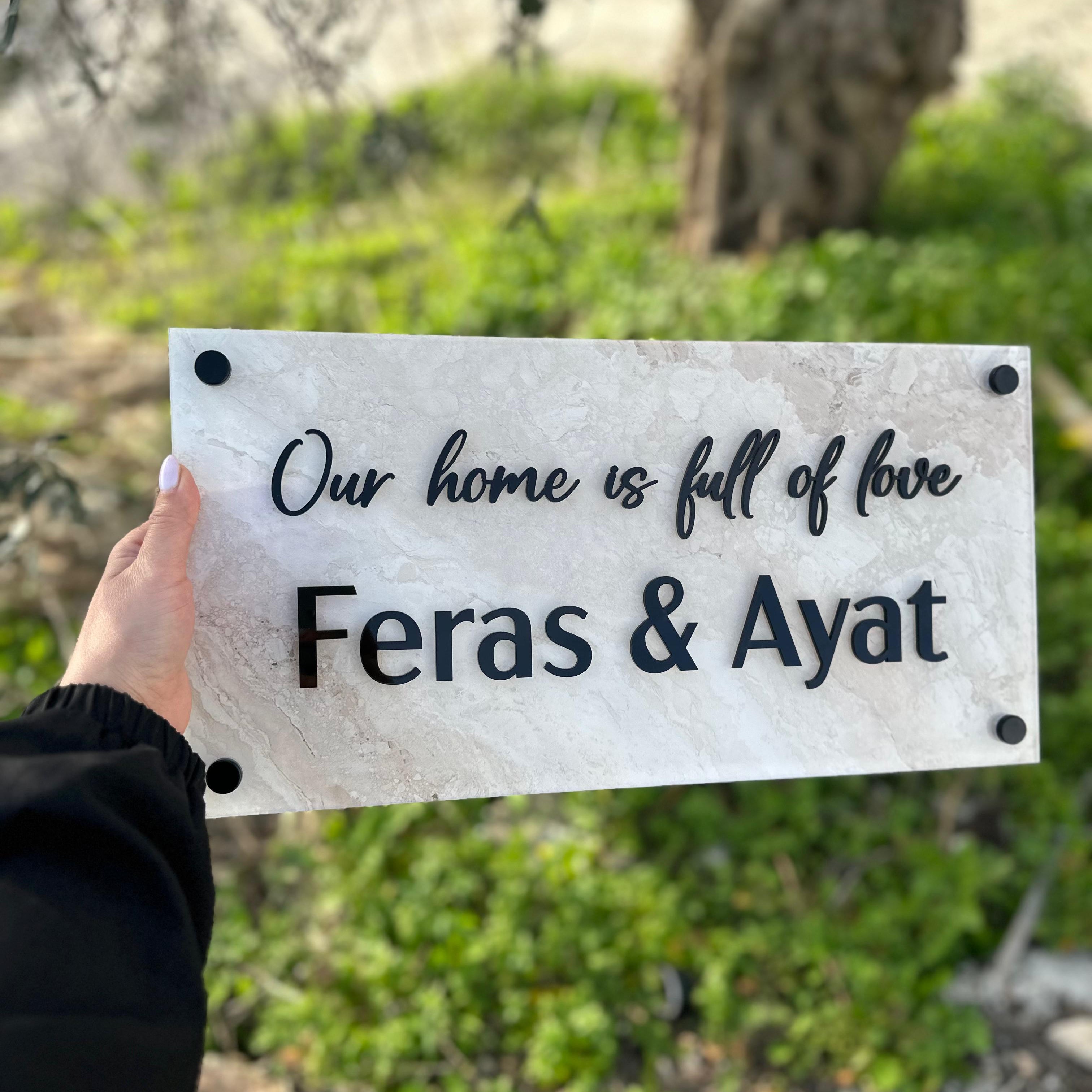 Feras & Ayat | لوحة الأكريلك (UV)