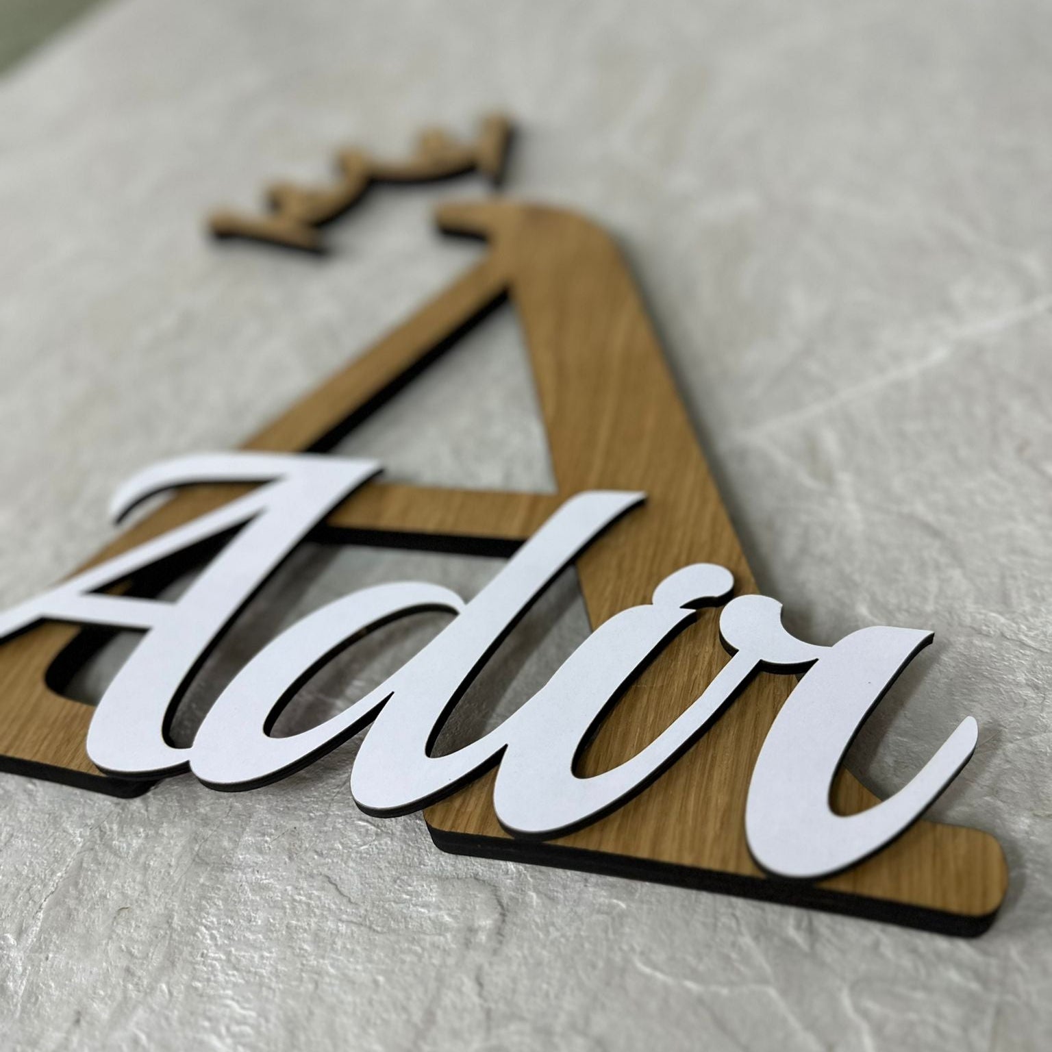 Round sign for a wooden door | Ron